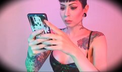 Pointed long polished fingernail tapping ASMR - IGNORE , RIPOFF