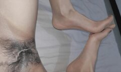 Sexy Sheer Pantyhose Legs, Feet, & Pussy Tease