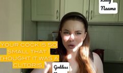 Your dick is so small that I thought it was a clitoris