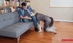 Minxy the puppygirl gets mummified (WMV Format)