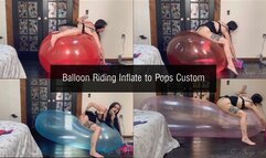 Balloon Riding Inflate to Pops Custom