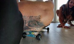 My butler becomes a mop wheel