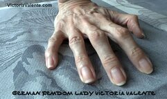 Close-up of natural normal fingernails