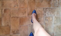 Blue HIGH HEELS in Pumping