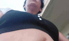 Avi Pov under giantesses Milf Muffintop Public belly button fingering MILF muffin top big bloated jiggly belly while taking a walk belly rubbing