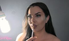 Bombshell smokes a Marlboro Red 100 ~ Sweet Maria