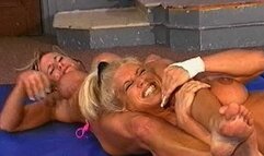 Girl vs Girl Mat Action - Karen and Heather