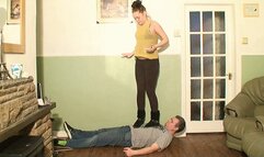 Sophie Stepping On Her Slave In UGG Boots On The Cold Hard Floor