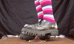 Cosplay girl tramples my face using dirty Doc Martens shoes (part 2 of 5), flo071x 1080p