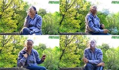 Fit Asian Smoking, Spitting and Coughing in the woods volume 20 Non Nude ****wmv****