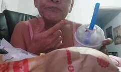 Mkv Too Much BK Lola's Lactose intolerant tummy TOO mUCH BK AND A MILKSHAKE have made her Bloated and Gassy After Stuffing her face her Tummy Gets Bloated and she knows she has to go Loud Runny D Plop and Pee Toilet Fetish Sounds