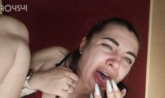 Artificially induced vomiting ( stomach cleanse )