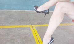 Sunny park day with heels