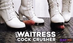 House Waitress Traps and Dominates you in White Dangerous Boots - TamyStarly - (Slave POV Version) CBT, Ballbusting, Bootjob, Heeljob, Femdom, Shoejob, Ball Stomping, Foot Fetish Domination, Footjob, Cock Board, Crush, Trampling