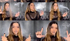 Are you alone in the weekend, loser? Come be humiliated and watch me smoke!