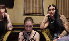 NICOLE and SARAH - Get on your knees next to this whore! (4K)