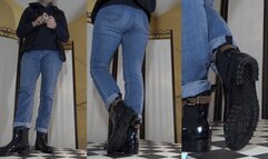 Squished flat under Tanja's rough tread soles - Cam 1