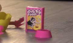 Italian girlfriend - giantess smashes barbie doll