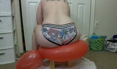 Red Punch Balloon on a Stool : Batman Comic Booty Shorts