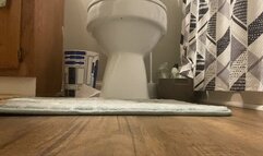 Teenie Hiding in Giantess Bathroom  4k smaller