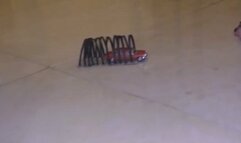 Italian girlfriend - giantess vs tiny Mercedes