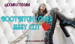 Boot Bitch Loves Sissy Clit !