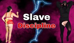 Mistress Gives Slave Exercise with Ball Stretcher, Ass Hook & Cattle Prod