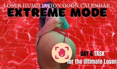 Loser Humiliation Goon Calendar Day 6 - Extreme Mode Challenging Loser Task Centering Around Hardcore Humiliation, Verbal Humiliation, Sexual Rejection, Pussy Denial, and Loser Porn - Interactive Loser Training with Humiliatrix Countess Wednesday - MP4 10
