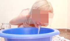 i puke two liters of milk while letting it drip on my shirt defining my nipples