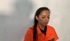 Stefy sleeps in segufix restraints in maximum security jail