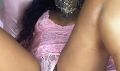 Creaming all over my favorite pink vibrator