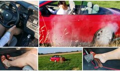 HOT SUMMER SALE: Extremely hard punishment of BMW 3 series cabrio