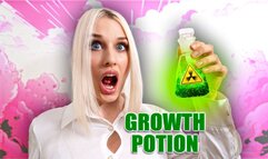Growing into Giantess from Mysterious Potion