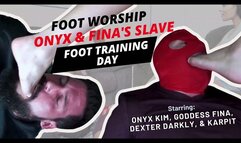 Foot Worship Onyx & Fina's Slave Foot Training Day (HD MP4)