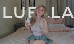 Mean girl blackmails (fantasy) you and makes you jerk off onto your own face because She can (virgin humiliation)