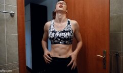 Muscular Goddess Flexing
