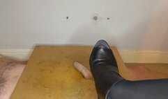 Crushing and destroying his cock tubes