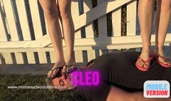 Cleo Domina: Trampled with our flip flops-MOBILE VERSION