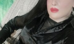 Tania smokes on the terrace