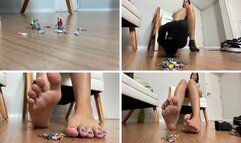 Stepping on the small Invaders