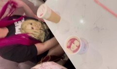 FAT BABES EATING GIANT CHILIDOGS AND CAKE