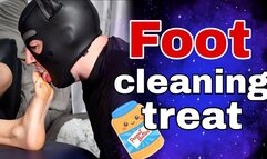 Femdom Feet Licking Peanut Butter Foot Fetish