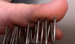 foot massage with spikes