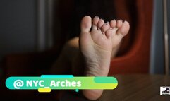 Beautiful Latina feet movement