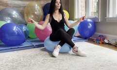 16" Balloon Bounce Sit To Pop: Different Angles