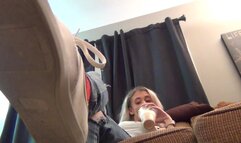 Saige Big Bro Becomes Foot Slave