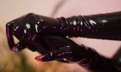 Goddess sweat after latex catsuit (720p)