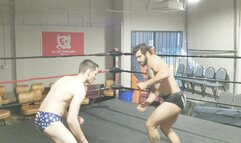 Jordan and Charlie Grapple Barefoot