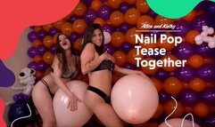 Alice and Kathy: Nail Pop Nude 16" balloons Together