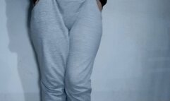 Pissing sweatpants + dirty socks + panties! wet feet at end